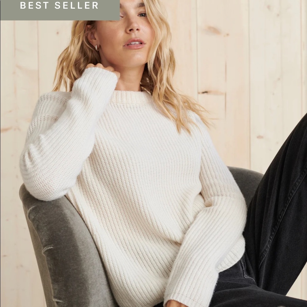 Jenni Kayne Cashmere fisherman sweater! Like new